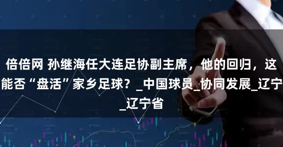 倍倍网 孙继海任大连足协副主席，他的回归，这次能否“盘活”家乡足球？_中国球员_协同发展_辽宁省